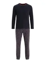 Dagi Dlhé pyžamo  námornícka modrá / zafírová / šedobiela