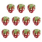 10Pcs Clay Polymer Rhinestone Beads