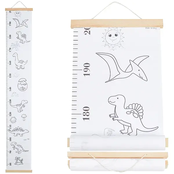 Dinosaur Pattern Removable Height Chart for Kids