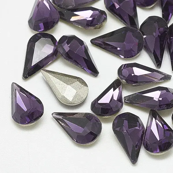 Pointed Back Glass Rhinestone Cabochons