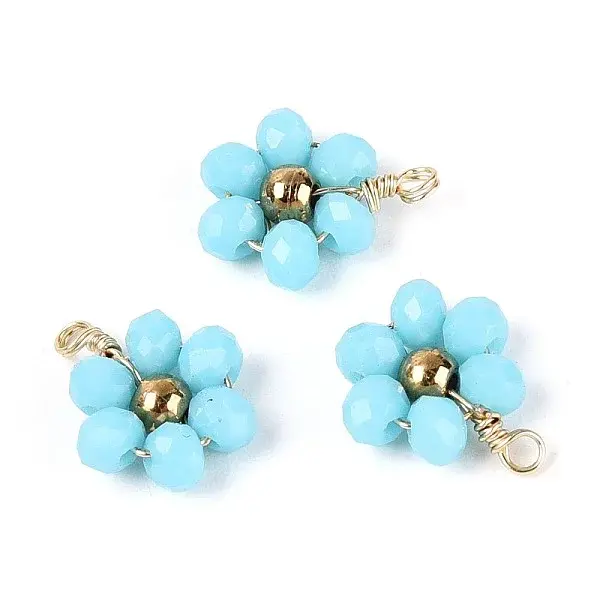 Glass with 304 Stainless Steel Pendants