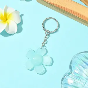 Flower Resin Keychain