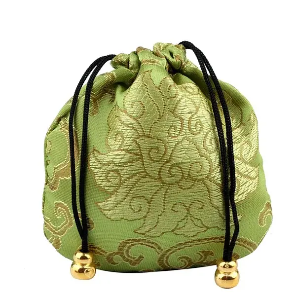 Buddha Theme Square Velvet Drawstring Bags