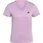 adidas WORKOUT MIN V NECK TEE Dámské triko, fialová, velikost