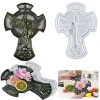 Cross DIY Jewelry Plate Silicone Molds