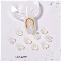 Resin 3-petals Flower Nail Art Charms