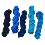 5 Bundles 5 Colors Acrylic Fiber Yarn