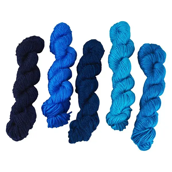 5 Bundles 5 Colors Acrylic Fiber Yarn