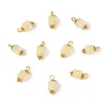 10Pcs Crackle Glass Pendants