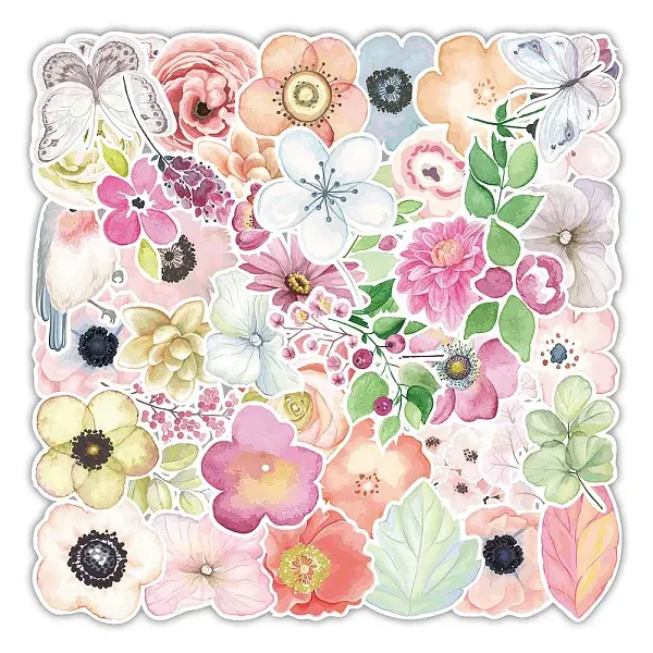 50Pcs PVC Paper Stickers