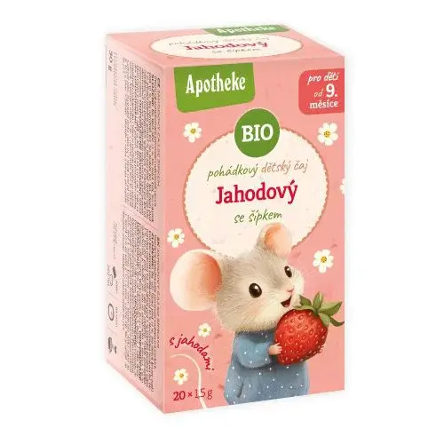 APOTHEKE ROZPRÁVKA ČAJ Jahodový so šípkami Bio 20/1,5g