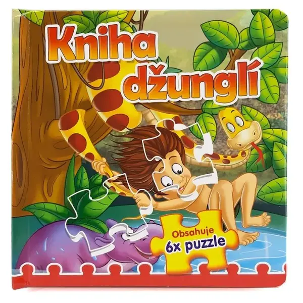 Leporelo s puzzle Kniha džunglí