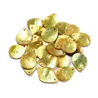 Spray Painted Natural Akoya Shell Pendants