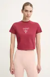 Tričko Guess COLETTE červená barva, V4YI20 KCDH1