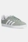 Semišové tenisky adidas Originals Gazelle zelená barva, JH5384