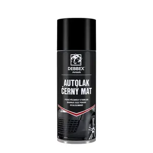 Autolak černý, matný DEBBEX, 400ml