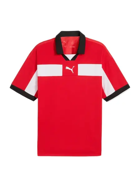 PUMA Funkčné tričko 'TeamClassic'  červená / čierna / biela