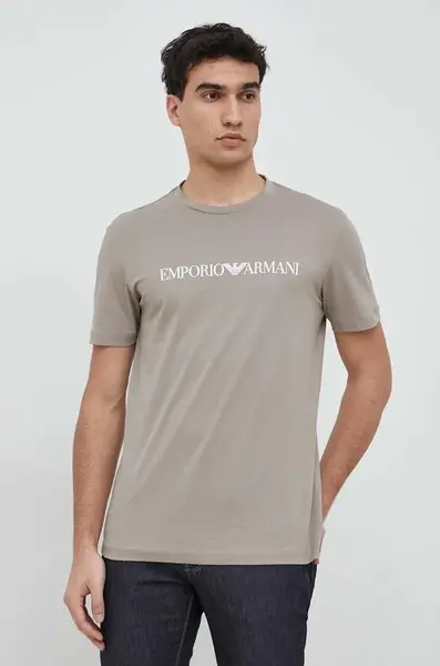 Bavlněné tričko Emporio Armani