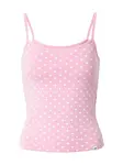 HOLLISTER Top  ružová / biela