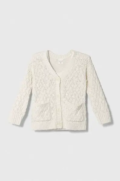 Dětský svetr Abercrombie & Fitch béžová barva