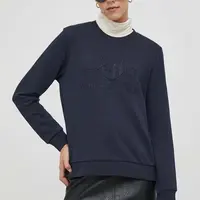 Mikina Gant dámská, tmavomodrá barva, s aplikací