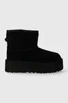 Dětské semišové sněhule UGG KIDS CLASSIC MINI PLATFORM