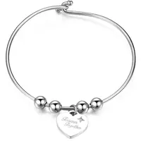 S'Agapõ Pevný ocelový náramek Be My Always Forever Together SBM21