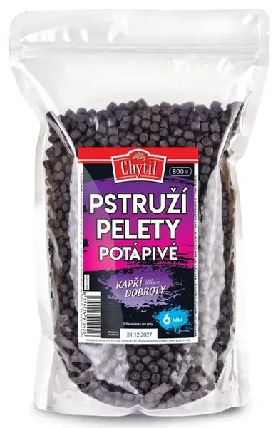 Chytil pstruží pelety 800 g - potápivé 6 mm