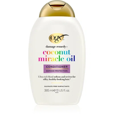 OGX Coconut Miracle Oil kondicionér pro posílení vlasů s kokosovým olejem 385 ml