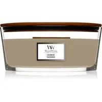 Woodwick Cashmere vonná svíčka s dřevěným knotem (hearthwick) 453,6 g