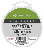 Korum vlasec limitless low stretch feeder line 300 m - 0,23 mm 2,7 kg