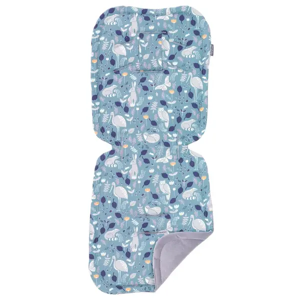 Vložka do kočíka prešívaný Velvet PREMIUM Les, zelená/šedá