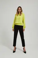 Marisse Crease Trousers With 7/8 Legs, Black