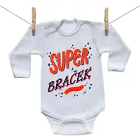 Boodyy Body s dlhým rukávom Super braček 80 (9-12 mesiacov)