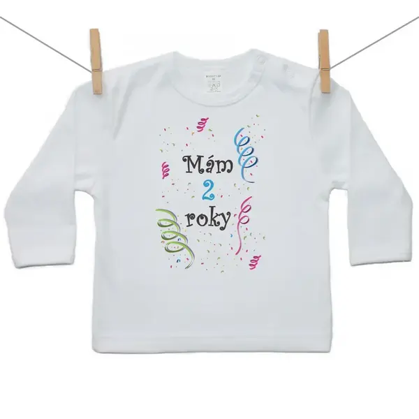 Boodyy Tričko s dlhým rukávom Mám 2 roky Chlapec 98 (2-3 roky)
