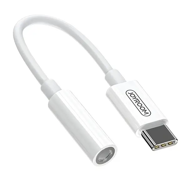 Adaptér 3,5 mm Mini Jack - USB Type-C - Biela H32932