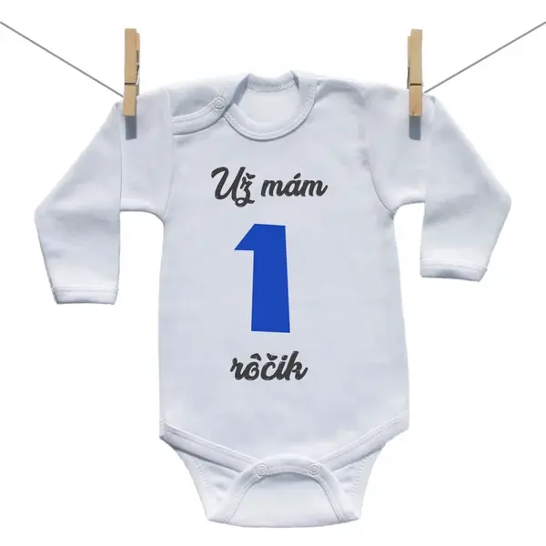 Boodyy Body s dlhým rukávom Už mám 1 rôčik Chlapec 50 (0 mesiacov)