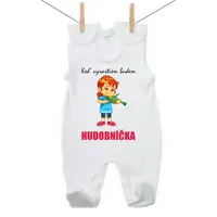 Boodyy Dupačky Keď vyrastiem budem hudobníčka 62 (2-4 mesiace)