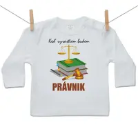 Boodyy Tričko s dlhým rukávom Keď vyrastiem budem právnik 98 (2-3 roky)