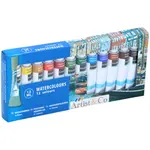 Temperové farby 12 ks + maliarska paleta zdarma-MOVEO