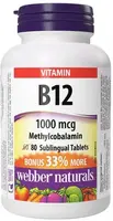 VITAMIN B12 1000MCG 80TBL METHYLCOBALAMIN WN 3814