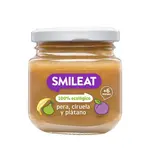 Smileat BIO ovocný příkrm hruška, švestka a banán 6m+ 130 g
