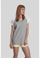 Women's contrasting raglan t-shirt gray/white