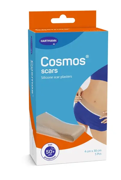 Cosmos scars silikónová náplasť na jazvy (4 x 30 cm), s UV faktorom 50+