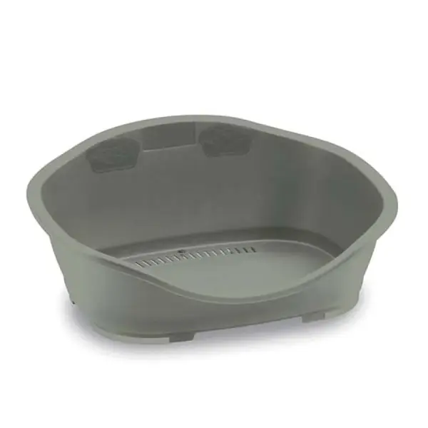 STEFANPLAST GREEN LINE SLEEPER 3 sivá 80,5x55x32cm plastové ležadlo pre psov 98% z recyklovaného plastu