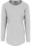 Prodloužené tričko s dlouhým rukávem šedé