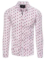 Pánská vzorovaná košile Barva Bílý DSTREET