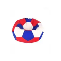 Sedací vak lopta 100x100 cm bielo-modro-červená