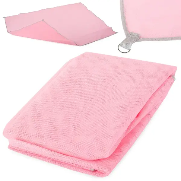 Plážová podložka s ochranou proti piesku – 200 × 150 cm, ružová