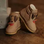 Detské nubukové topánky Donsje Jidde Shoes Western Dog hnedá farba, 1504903